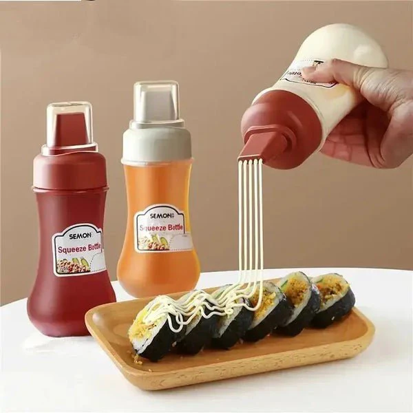 4 Hole Squeeze Sauce Bottle