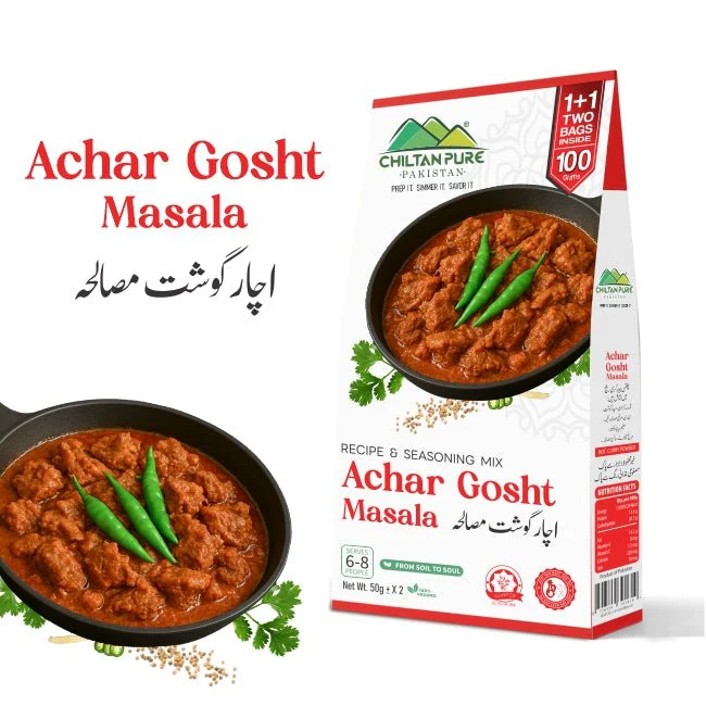 Achar Gosht / اچار گوشت مصالہ / Achar Gosht Masala Recipe / 100gm 1+1 (2 Packet ) Inside Box