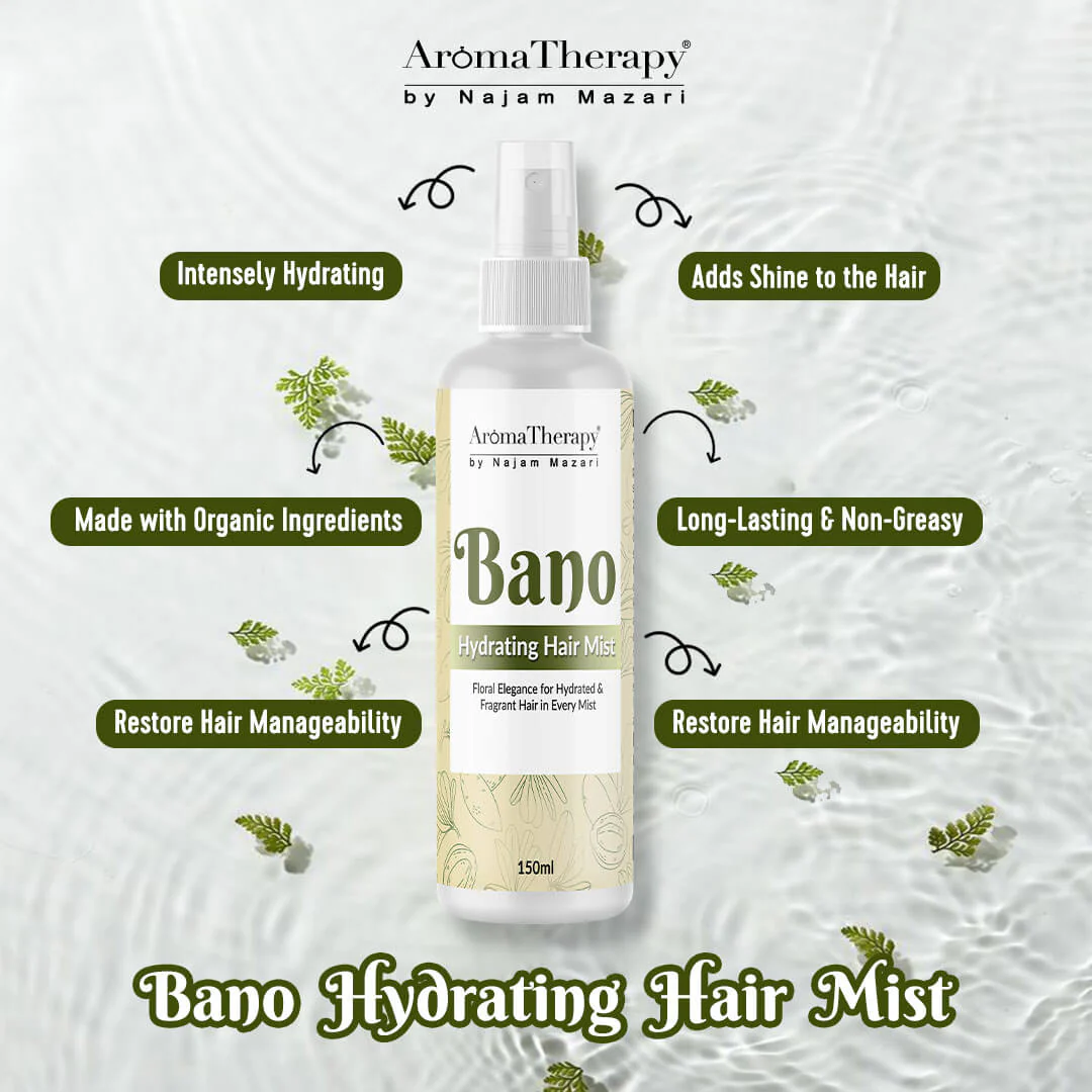 Bano Hydrating Hair Mist - Floral Elegance for Hydrated & Fragrant Hair in Every Mist - 💯Organic - Image 3
