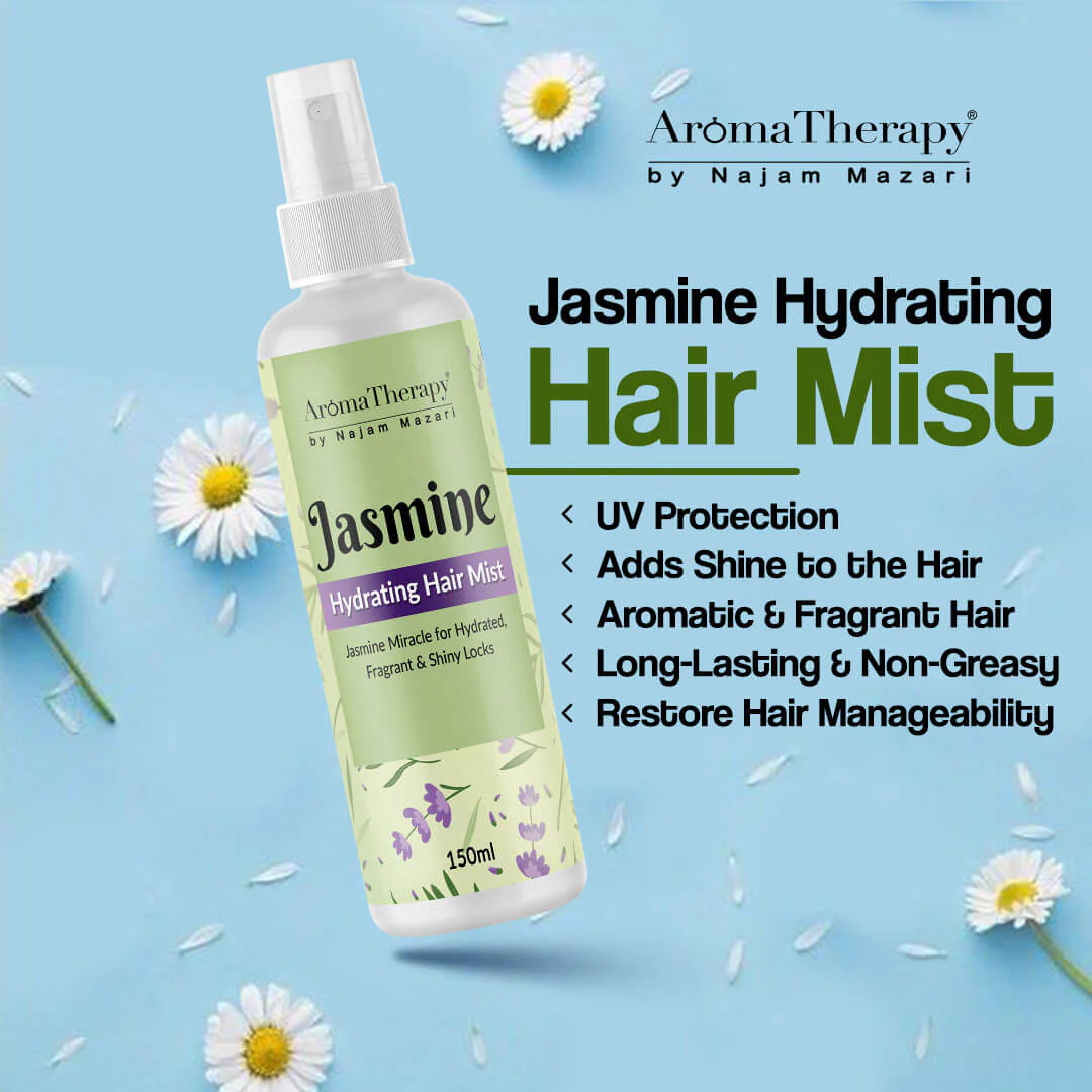 Jasmine Hydrating Hair Mist - Jasmine Miracle for Hydrated, Fragrant & Shiny Locks - 💯Organic - Image 2