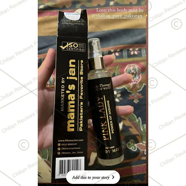 Pink Lady Natural Body Mist - Made With Jasmine - Signature Fragrance You Love (One Million Women) - Image 2