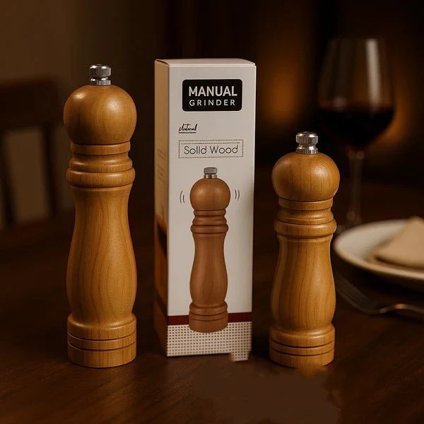 Bamboo Wooden Manual Grinder (7inch)