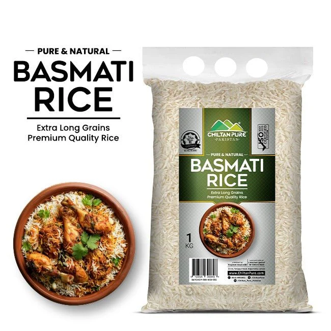 Basmati Rice / (باسمتی چاول) / Extra Long Grain Aromatic Premium & Naturally Aged 🌾✨ 1kg