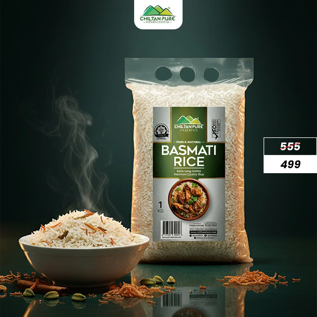 Basmati Rice / (باسمتی چاول) / Extra Long Grain Aromatic Premium & Naturally Aged 🌾✨ 1kg - Image 2
