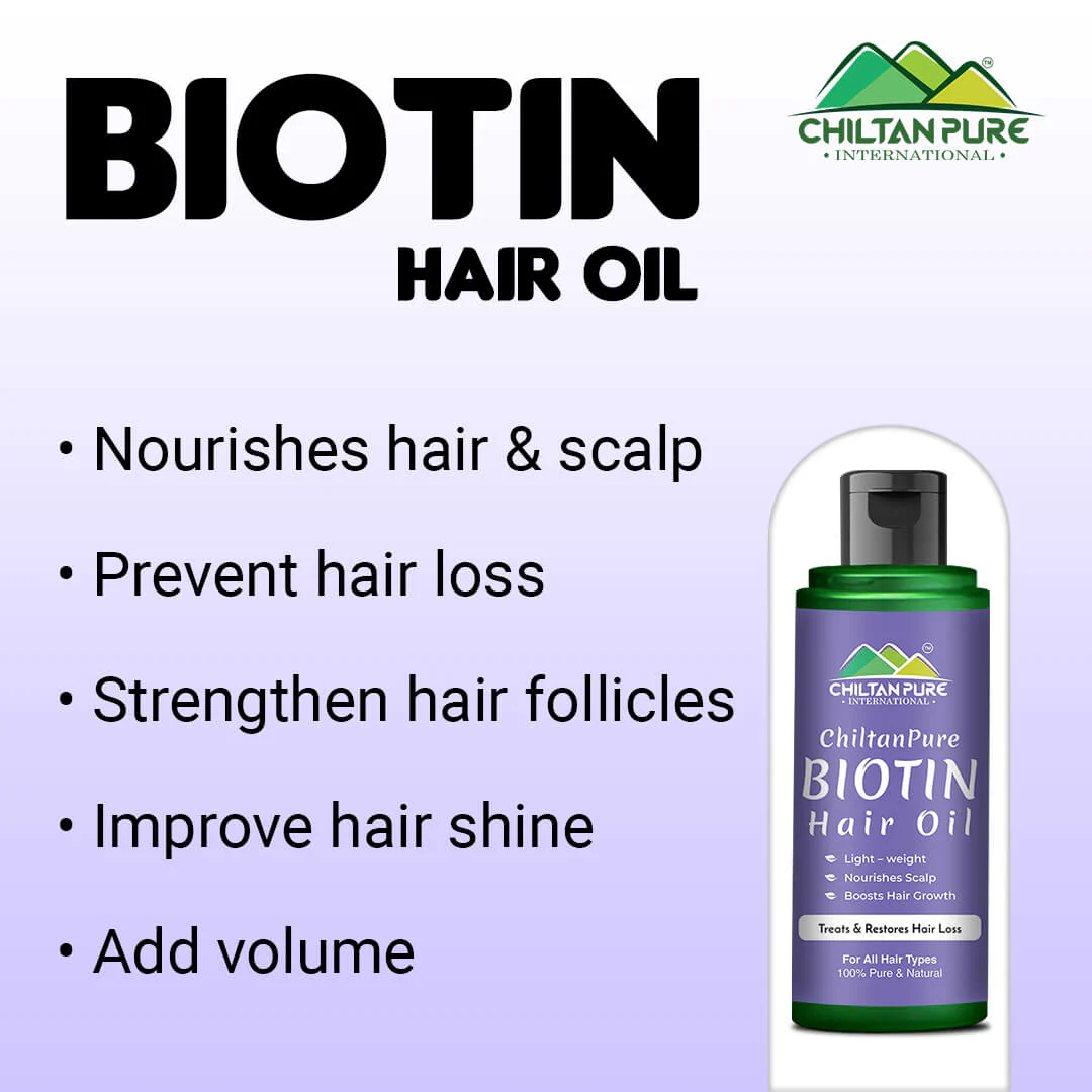 Biotin Hair Oil β Boosts Hair Growth, Deep Hair Treatment, Anti-Dandruff, Makes Hair Smooth & Shiny,, Doctor's π¨ββοΈ Recommended - Image 2