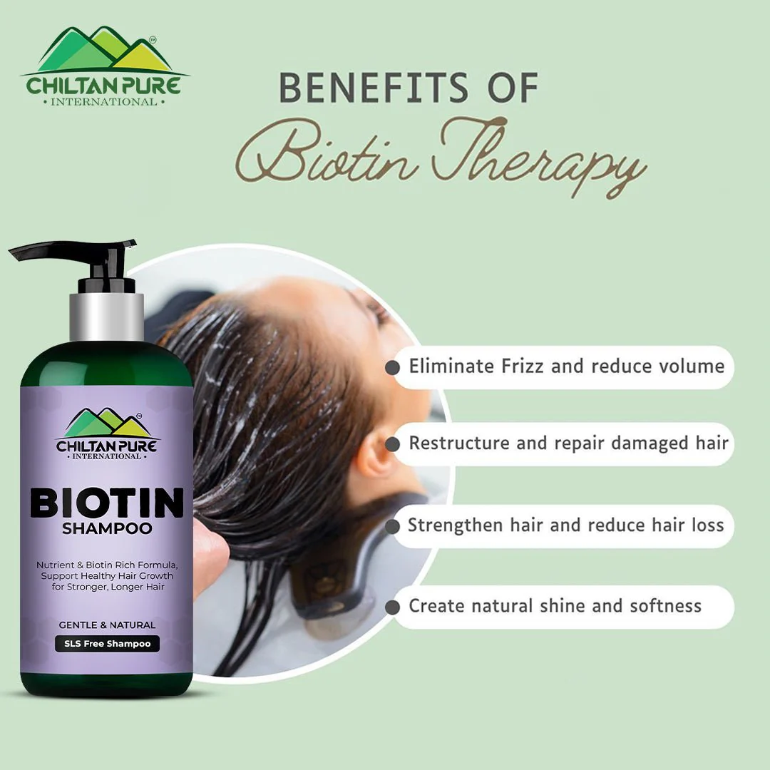Biotin Shampoo In Pakistan – Hydrates Scalp, Promotes Healthy Hair Growth, Reduce Split Ends & Prevents Hair Breakage 260ml, Doctor's 👨‍⚕️ Recommended - Image 3
