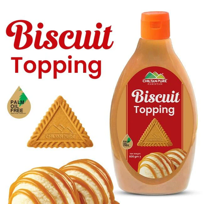 Biscuit Topping / بسکٹ سیرپ ٹاپنگ / Cookie Topping / 100% Palm Oil Free ( lotus biscoff topping )