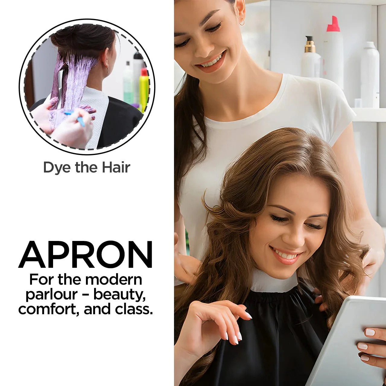 Black Apron - with a Mobile-Friendly Transparent Window - Image 5