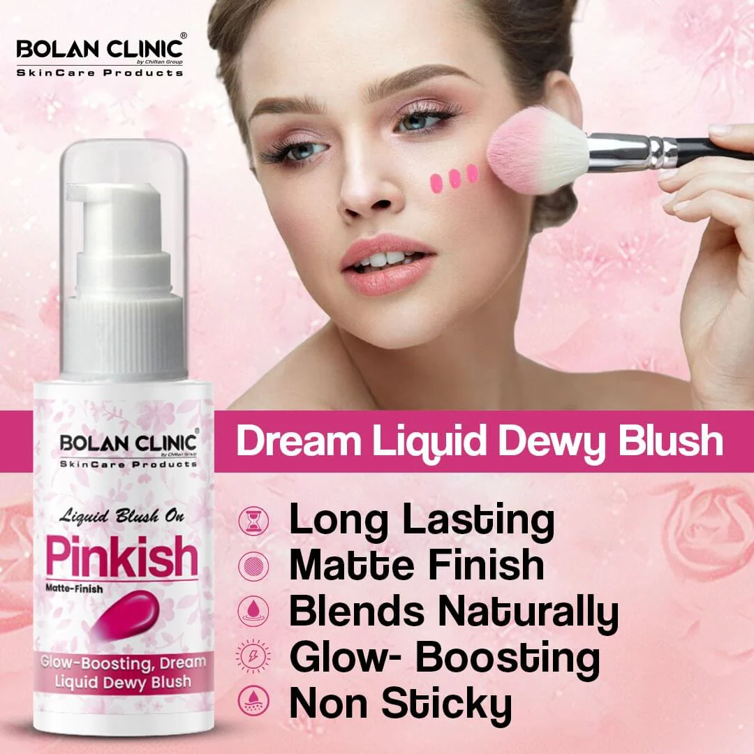 Pinkish Liquid Blush On – Long Lasting, Glow – Boosting, Dream Liquid Dewy Blush with Matte Finish - Image 2