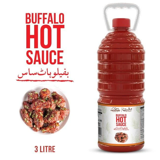 Buffalo Hot Sauce 3 Liter Institutional Bulk For HORECA Family, Hotels, Restaurants, Catering ,Cafes