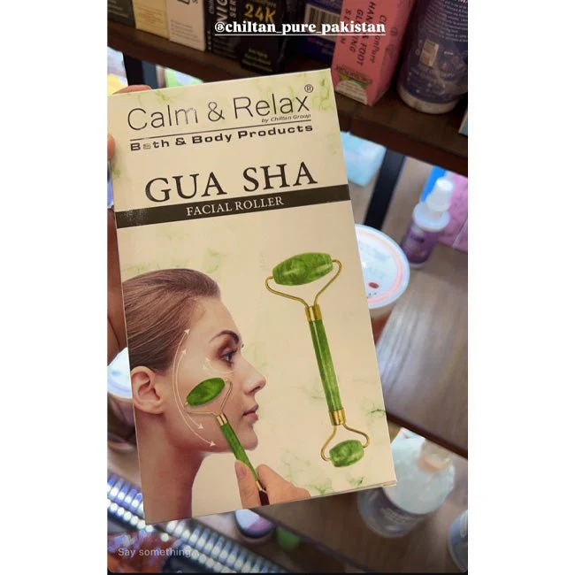 Jade Roller & Gua Sha for Facial - Reduce Puffiness & Wrinkles, Improve Skin's Elasticity, and Eliminate Toxins - Image 2