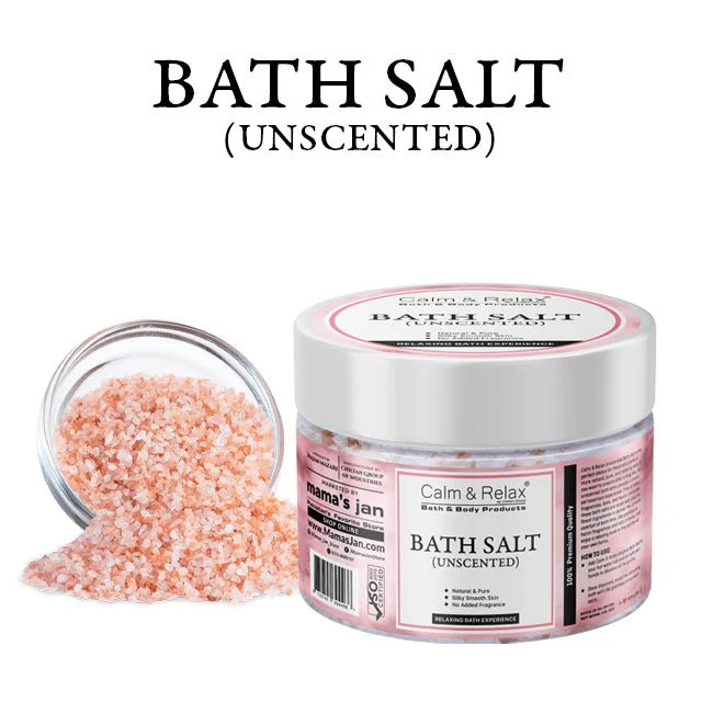 Unscented Bath Salt - No Added Fragrance, Suitable for Sensitive Skin & Reduces Skin Irritation