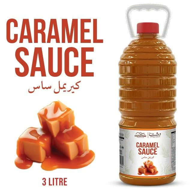 Caramel Sauce  3 Liter Institutional Bulk For HORECA Family, Hotels, Restaurants, Catering ,Cafes