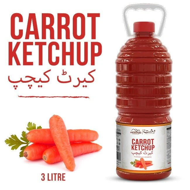 Carrot Ketchup 3 Liter Institutional Bulk For HORECA Family, Hotels, Restaurants, Catering ,Cafes