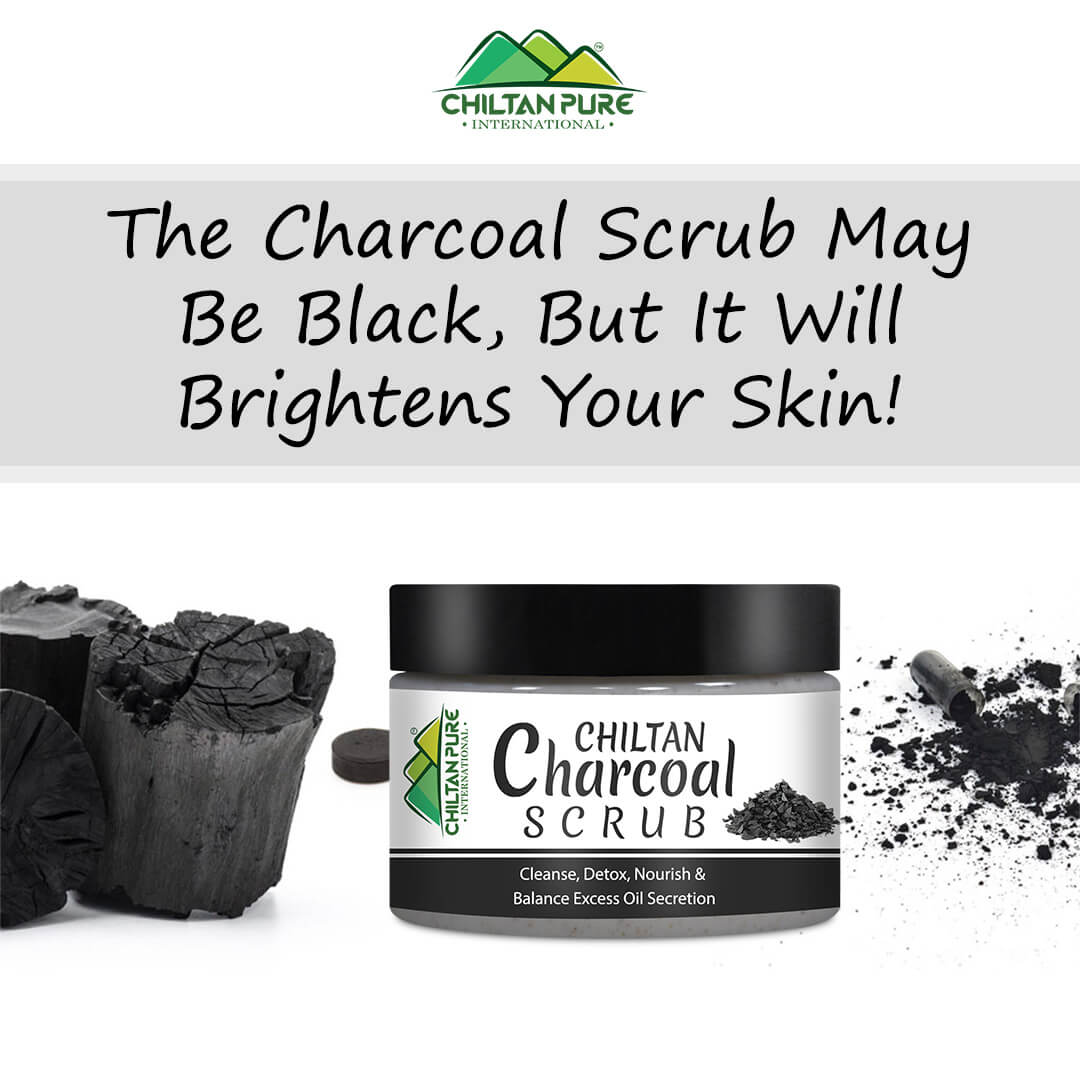 Charcoal Face & Body Scrub – Exfoliates Dead Flaky Skin, Removes Blackhead, Acne & Acne Scars, Minimizes Pores 100ml - Image 3