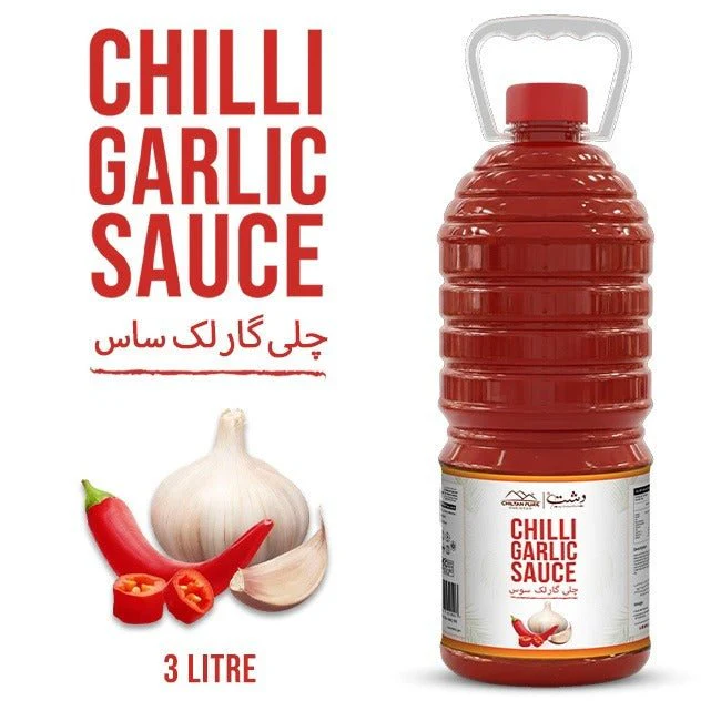 Chilli Garlic Sauce 3 Liter Institutional Bulk For HORECA Family, Hotels, Restaurants, Catering ,Cafes