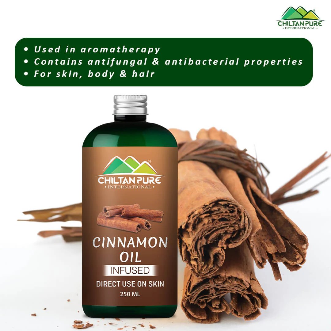 Cinnamon Oil – Reduces stress, Perfect solution for acne free skin, Enhance body blood flow 100% pure organic [Infused] 200ml - Image 3