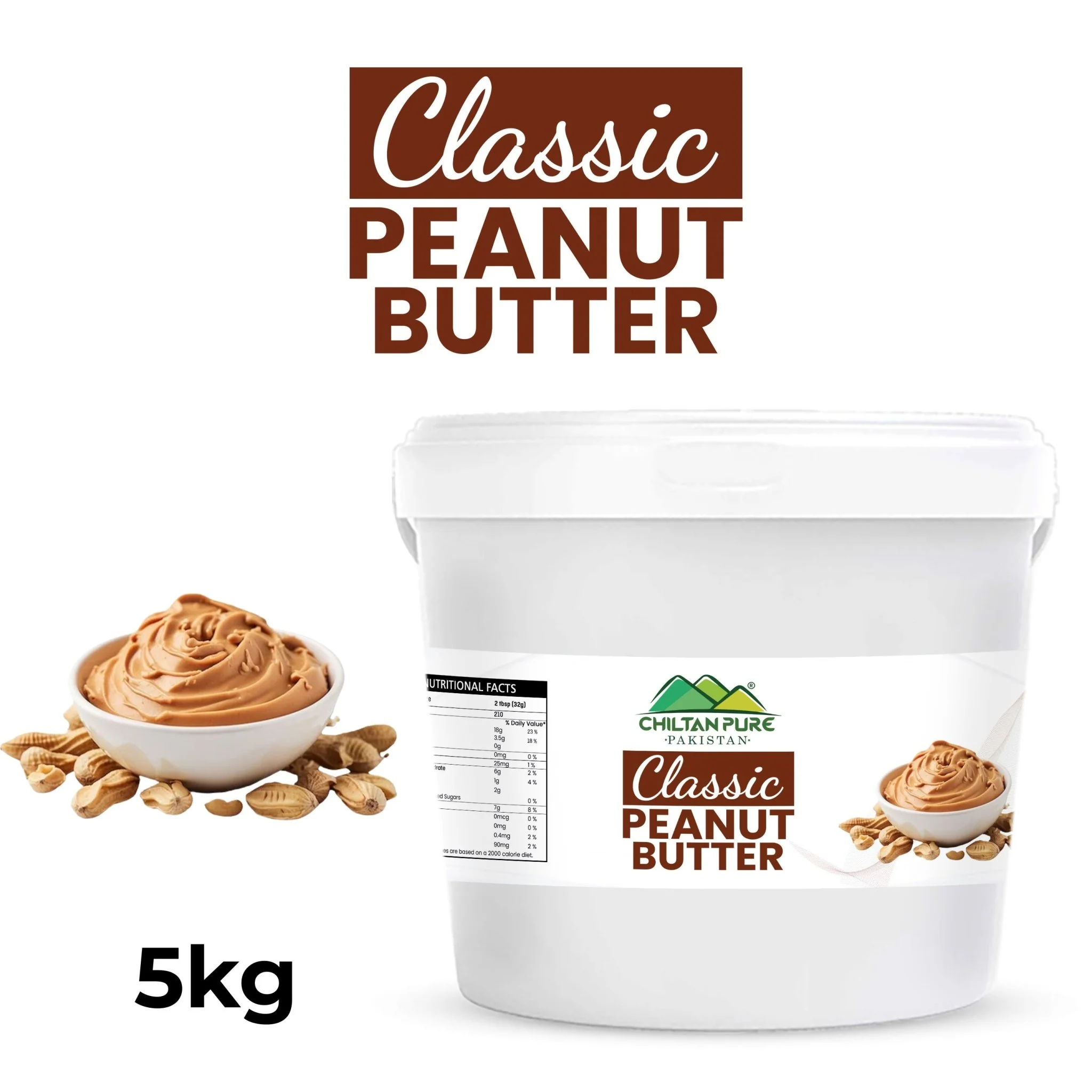 Classic Peanut Butter 5kg Institutional Bulk For HORECA Family, Hotels, Restaurants, Catering ,Cafes