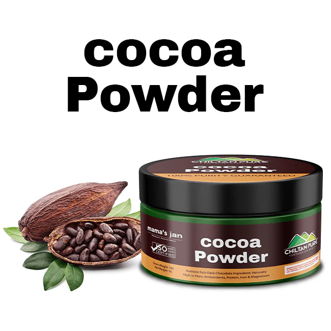 Cocoa Powder - Unsweetened Gluten Free Cocoa Powder, Ideal For Baking Brownies, Cakes, Cooking Concocting Delicious Hot Chocolate [ کوکو پاؤڈر]
