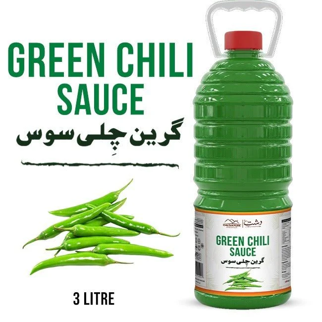 Green Chili Sauce 3 kg Institutional Bulk For HORECA Family, Hotels, Restaurants, Catering ,Cafes