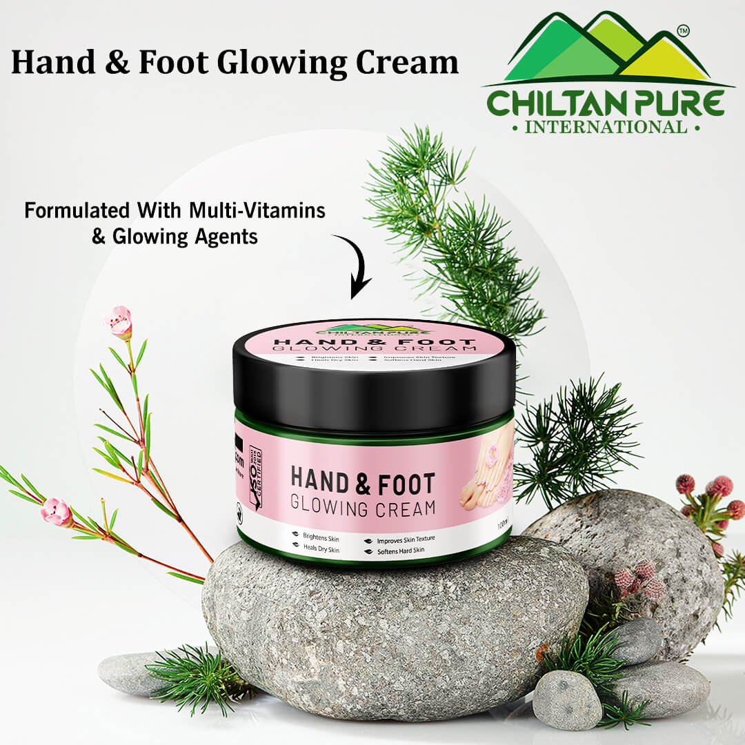 Hand & Foot Glowing CREAM 🦶✋ Formulated With Multi-Vitamins & Glowing Agents, Moisturizes, Soothes & Improves Skin Texture, Makes Skin Soft & Glowing - Image 4