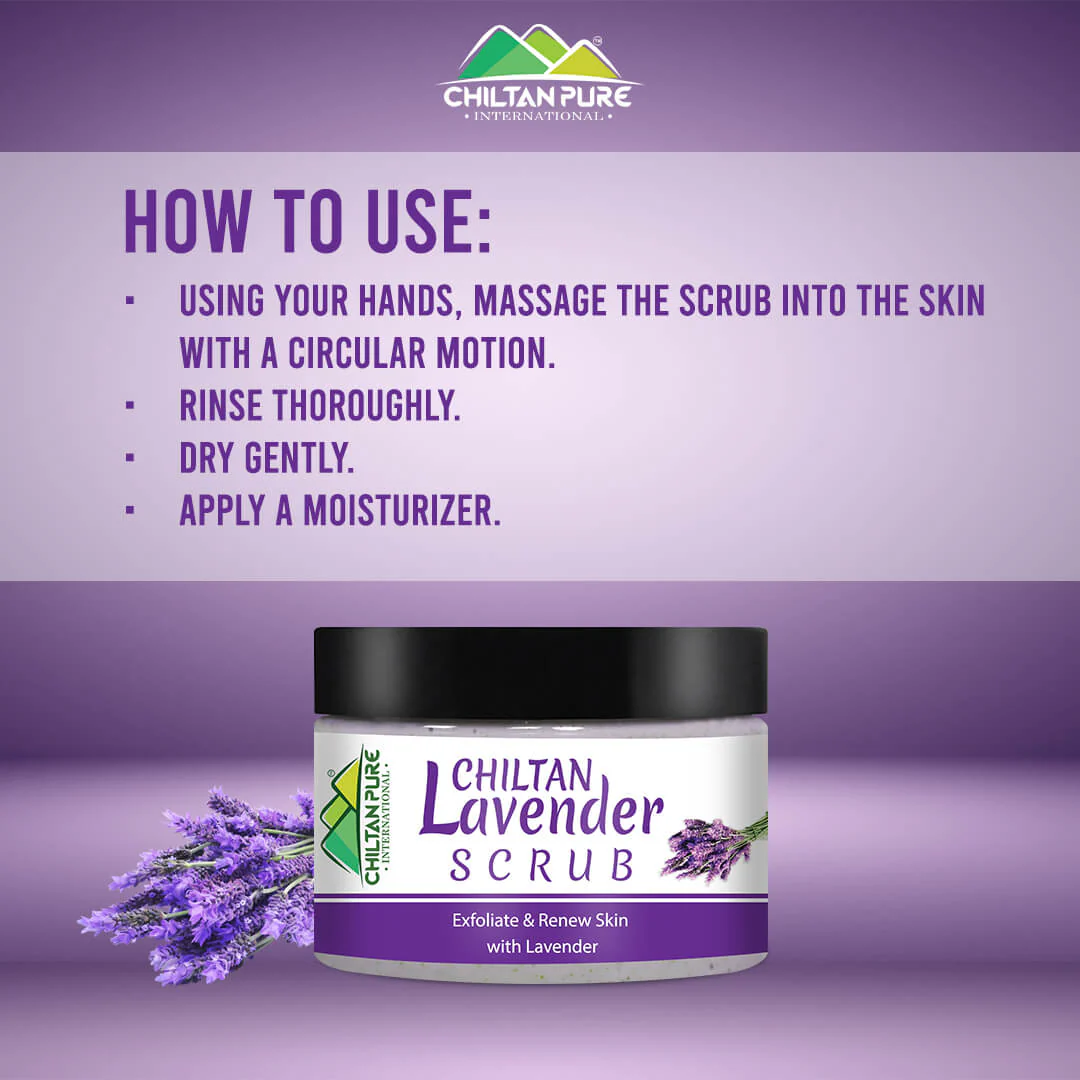 Lavender Face & Body Scrub - Organic Gentle Exfoliating Face Scrub, Moisturizes & Nourishes Skin, Makes Skin Super Soft - Image 3