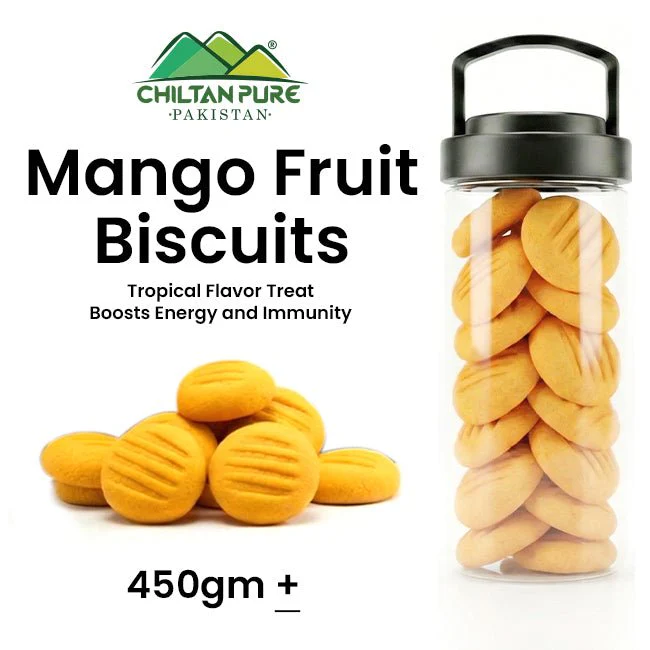 Mango Fruit Biscuit / Mango Fruit Cookies / Made With Organic Desi Butter, Bakery Biscuit