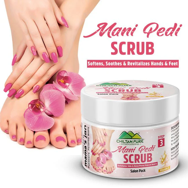 Mani and Pedi Scrub - Exfoliates Dead Skin, Deeply Cleanses Pores, Prevents Rough Skin, and Brighten Hands and Foot