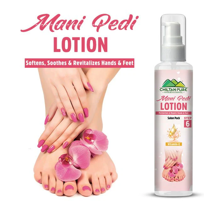 Mani-Pedi Lotion - Brightens Skin, Relaxes Muscles, Maintains Healthy Nails, Moisturizes & Repairs Hands & Feet
