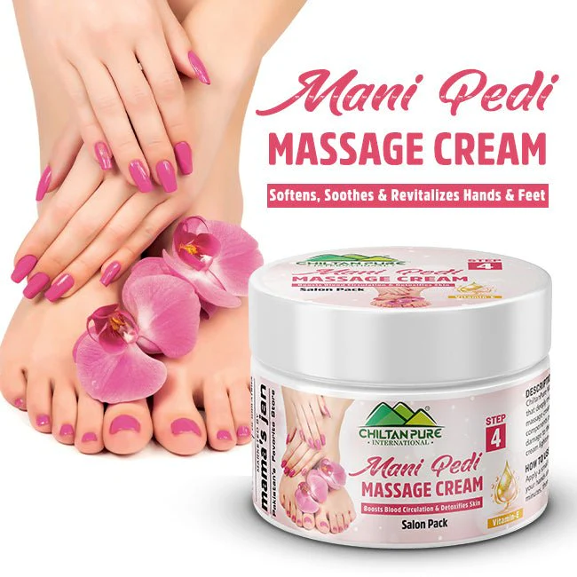 Mani-Pedi Massage Cream - Boosts Blood Circulation, Detoxifies Skin, Moisturizes And Keeps Soft Hands & Feet