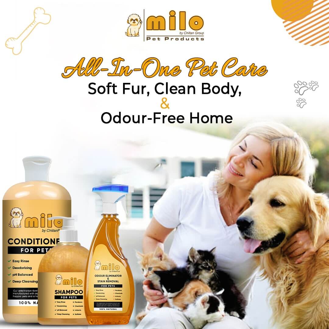 Milo Pet Care Kit – Pet Conditioner, Pet Shampoo, Pet Odour Eliminator & Stain Removal - Image 3