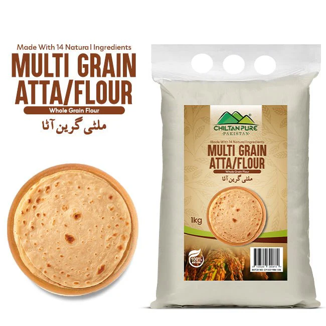 Multi Grain Atta / Flour (ملٹی گرین آٹا) / - Multi Grain Atta Made with 14 Natural Ingredients