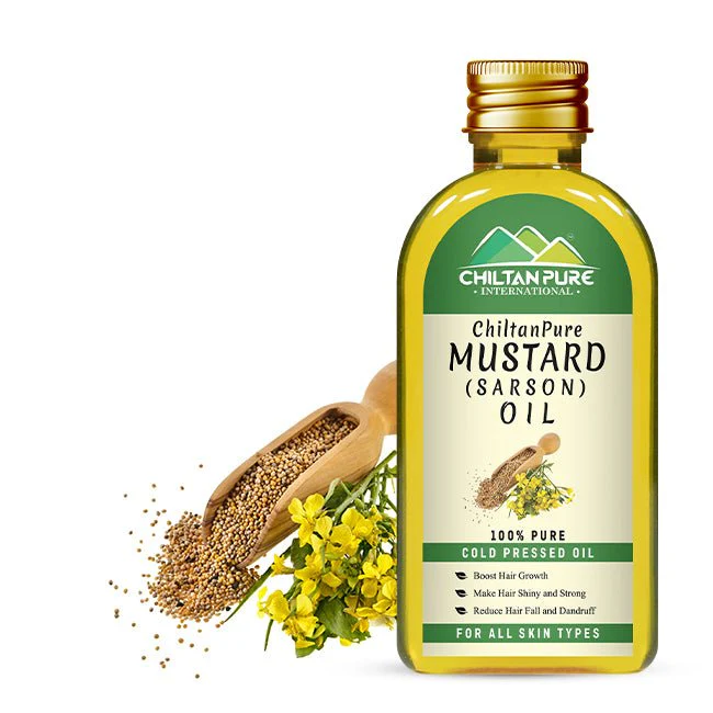 Mustard Oil - Boost Hair Growth, Moisturizes Skin &amp; Prevents Premature Greying