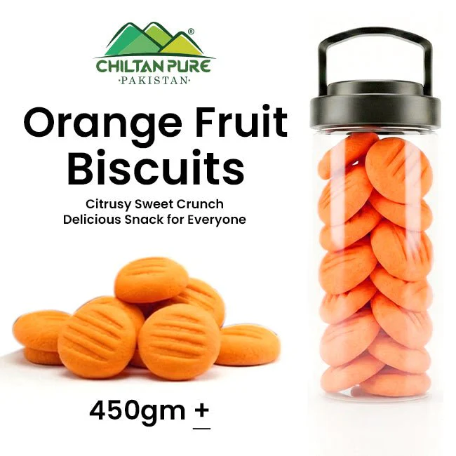 Orange Fruit Biscuit / Orange Fruit Cookies / Made With Organic Desi Butter, Bakery Biscuit