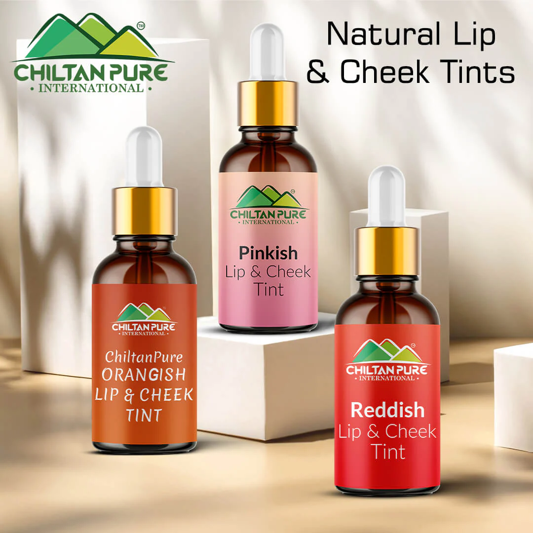 Orangish Lip Cheek Tint - Pure Organic Liquid stain for lips, cheeks eyelids - 100% Organic Lip Stain - Image 6