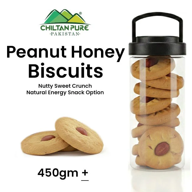 Peanut Honey Biscuit / Peanut Honey Cookies / Made With Organic Desi Butter, Bakery Biscuit