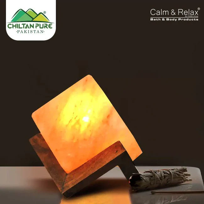 Penny Cube Shape Pink Salt Lamp