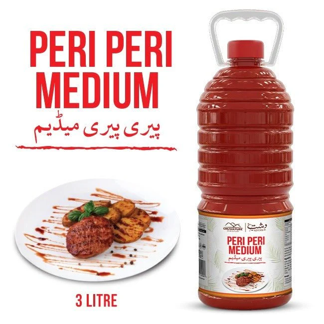 Peri Peri Medium 3 Liter Institutional Bulk For HORECA Family, Hotels, Restaurants, Catering ,Cafes
