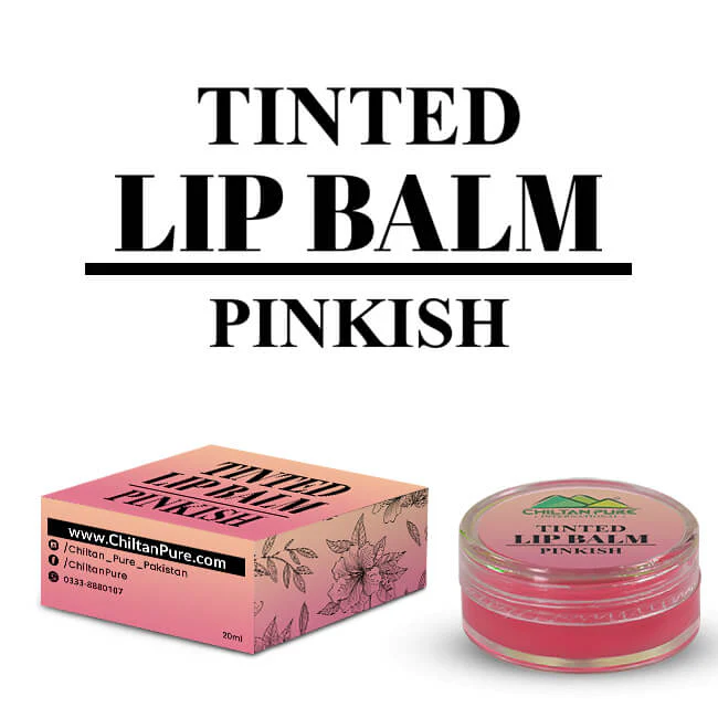 Pinkish Tinted Lip Balm – Enhances Natural Gloss of Lips, Prevent Dry, Chapped Lips & Gives them a Pinkish Pop