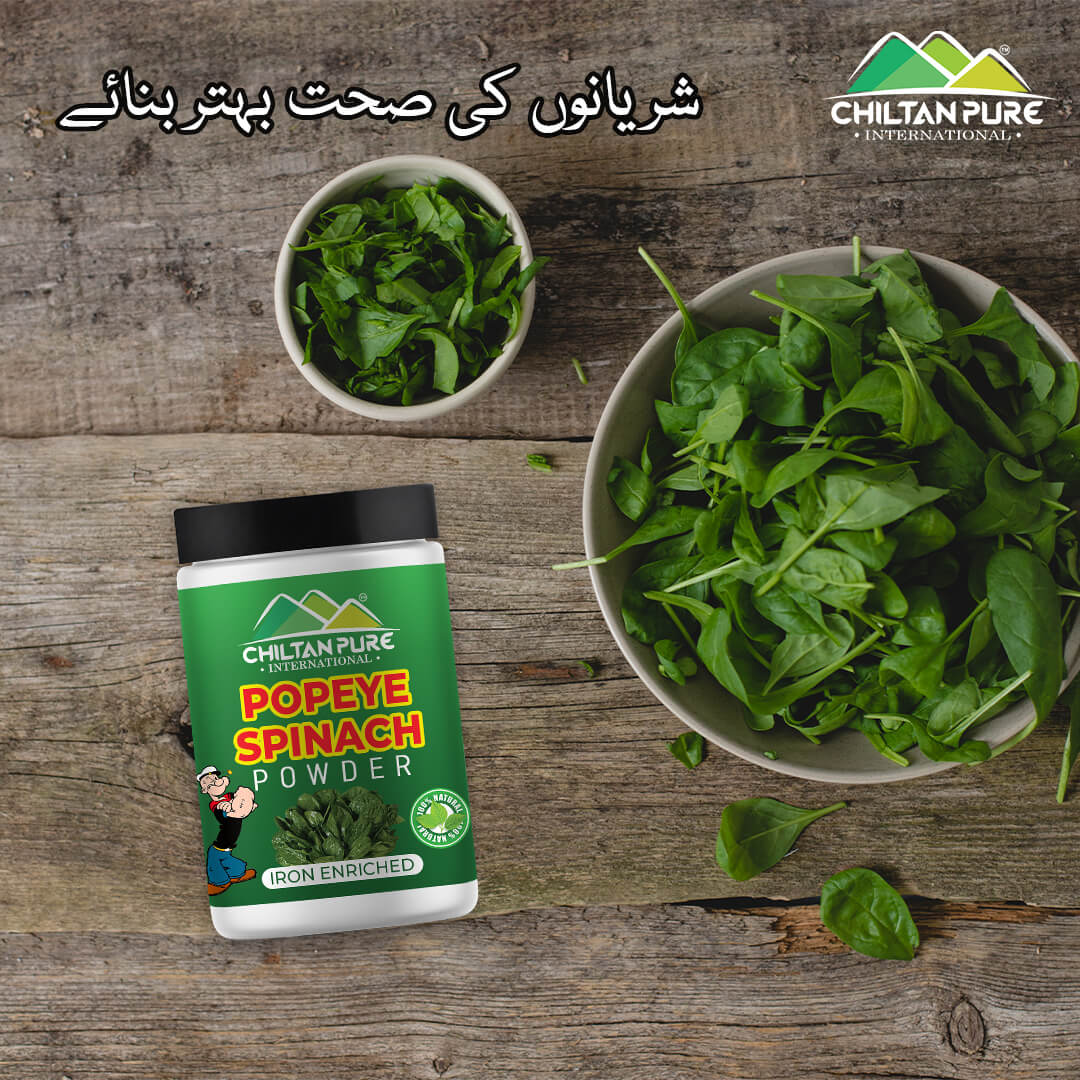 Popeye Spinach Powder - 100% Organic Farm Fresh Spinach Leaves, Best For Immune System, Body Detox, Skin Health, Eye Health &amp; Heart Health - Image 4