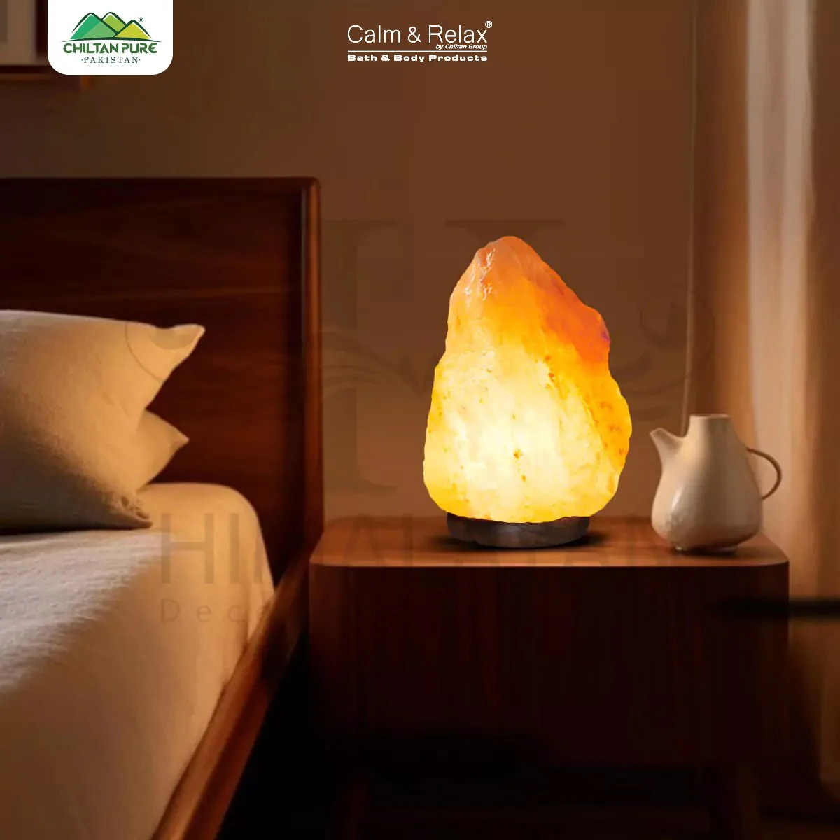 Pure Himalayan Natural Rock Salt Lamp (8-10 Kg – Large Size)