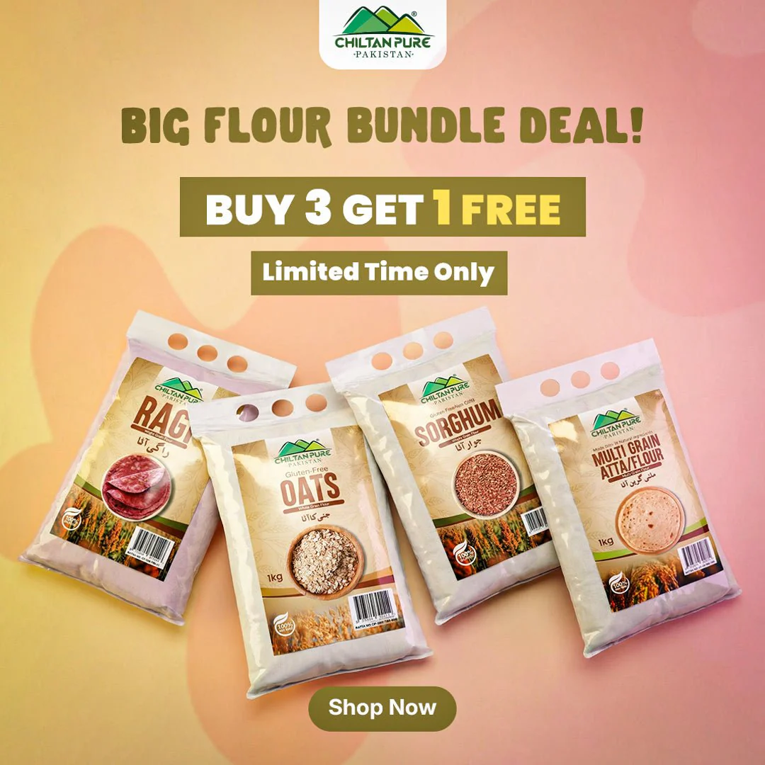 Ragi Flour (راگی کا آٹا) - Finger Millet Flour / Rich in Calcium, Iron & Dietary Fiber | Gluten FREE - Image 2