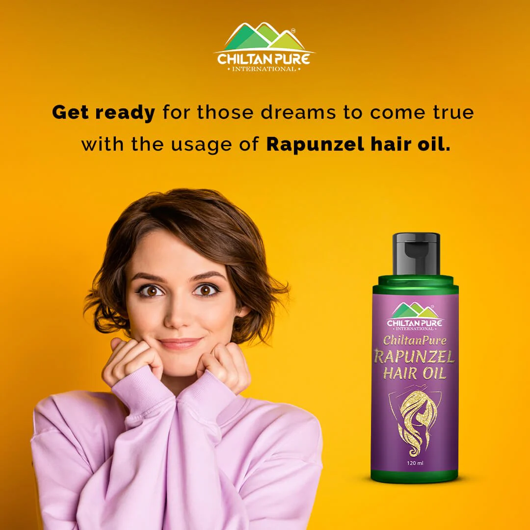 Rapunzel Hair Oil - Combinations of Different Herbal Oils, Prevents From Dandruff Hair Fall, Improves Hair Growth &amp; Promotes Shiny, Strong Hair,,♀️👩 Women's First Choice - Image 3