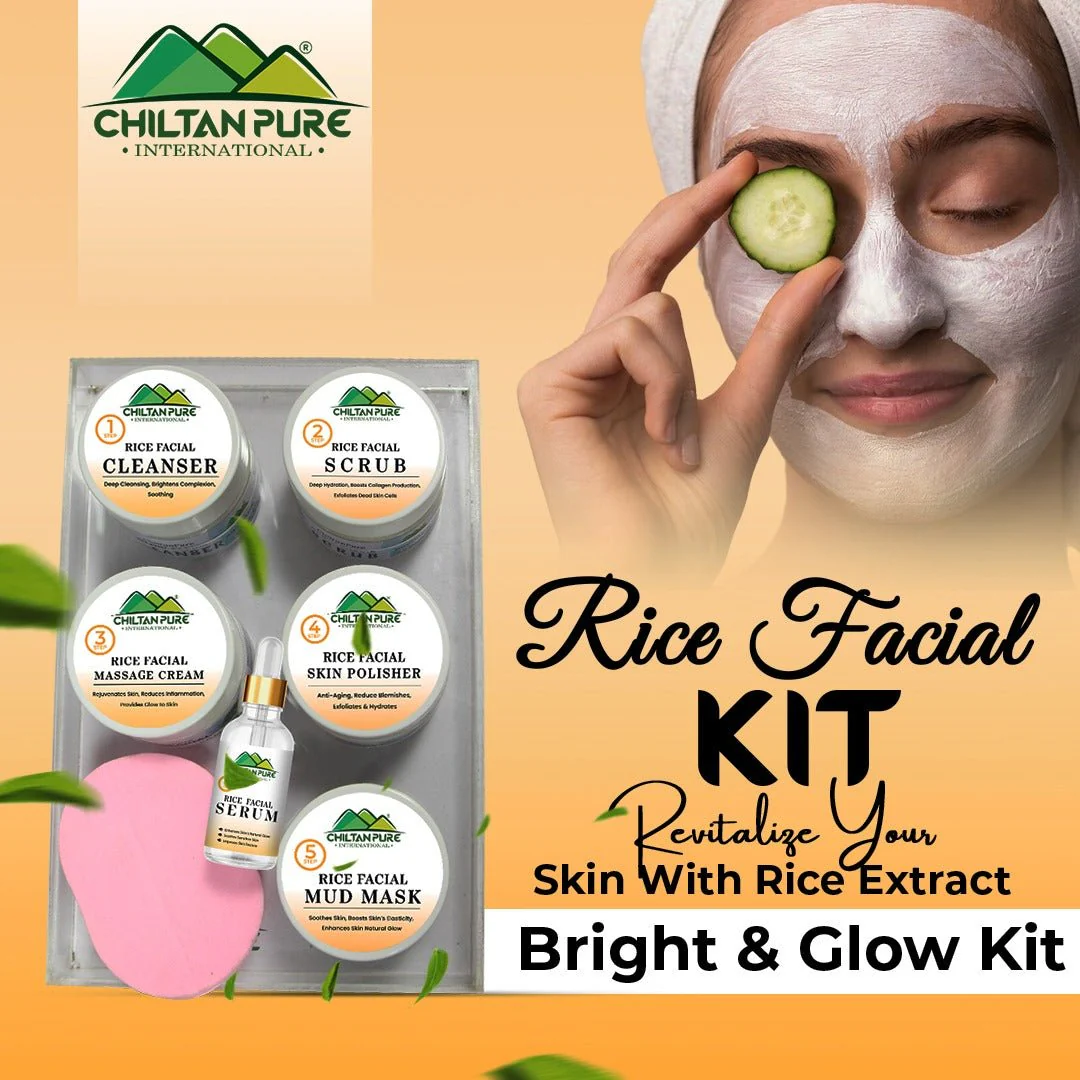 Rice Facial Kit - Revitalize Your Skin With Rice Extract Bright & Glow Kit - Image 3