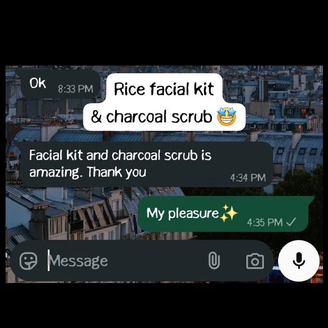 Rice Facial Kit - Revitalize Your Skin With Rice Extract Bright & Glow Kit - Image 4