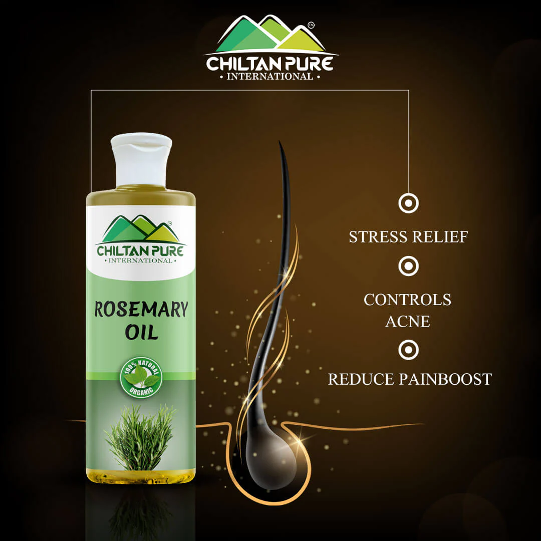 Rosemary Oil – Deeply hydrates skin, aids in controlling sebum production, reduces blemishes 100% pure organic [Infused] - Image 3