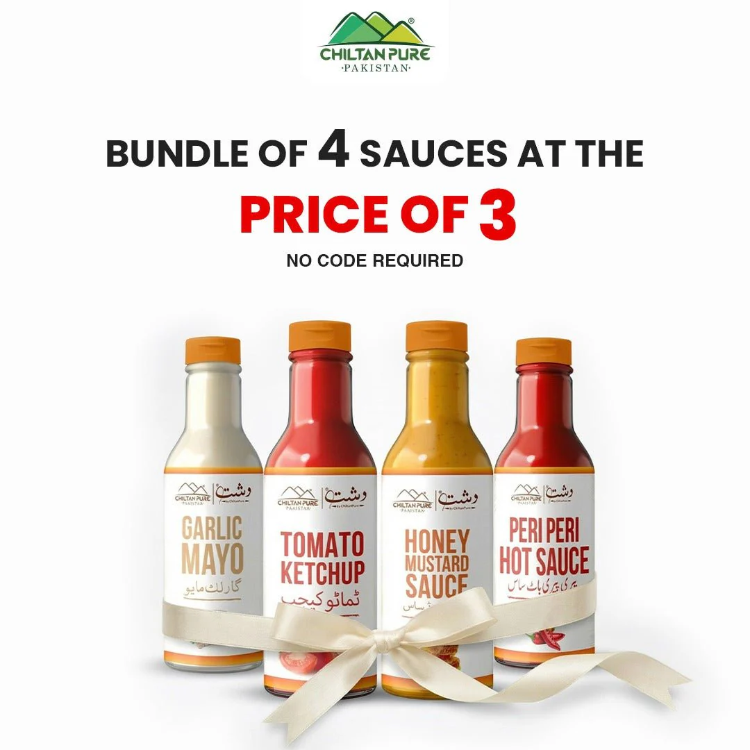 Bundles Of 4 Sauces At The Price Of 3 / Garlic Mayo / Tomato Ketchup / Honey Mustard Sauce / Peri Peri Hot Sauce