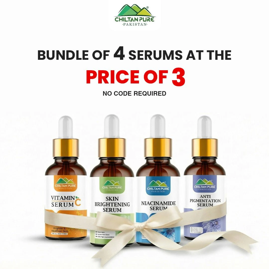 Bundle Of 4 Serums At The  Price Of 3 / Vitamin c Serum / Skin Brightening Serum / Niacinamide Serum / Anti Pigmentation Serum