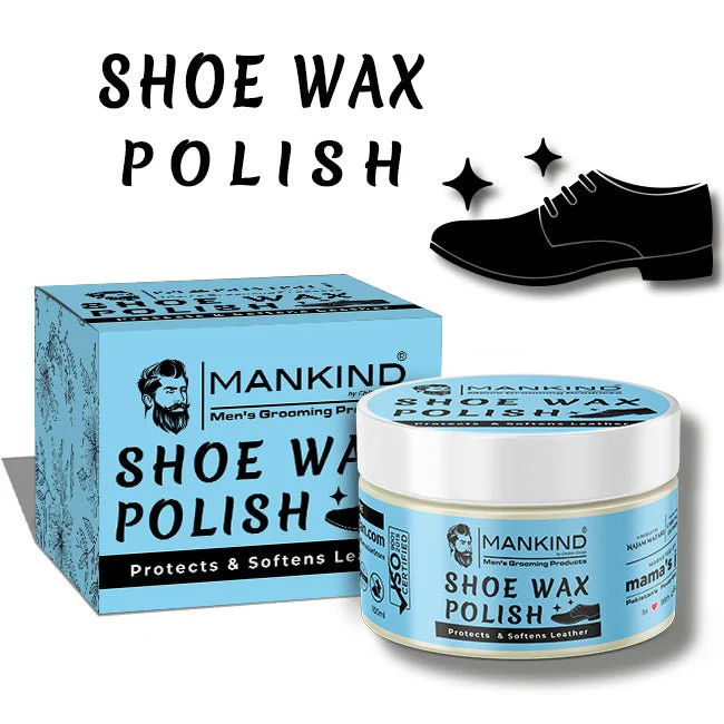 Natural🍂  Shoe Beeswax Polish 👞 Long-Lasting, Protects & Softens Leather, Gives Footwear a Shiny & New Look