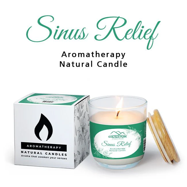 Sinus Relief Aromatherapy Candle / سینس ریلیف اروما تھراپی کینڈل / Enhance Respiratory Comfort